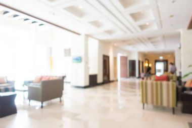 Soyut bulanıklık ve ufuk güzel lüks otelin lobi ve arka plan için iç salon