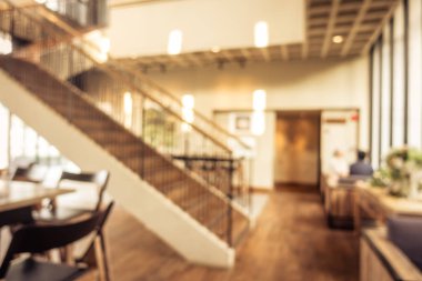 Soyut bulanıklık ve ufuk kahvaltı büfesi otel Restoran iç arka plan - Vintage filtre için