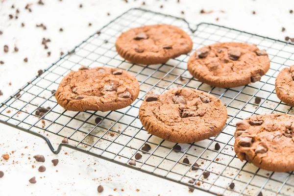 Sweet Dessert Chocolate Chip Cookies — Stock Photo, Image