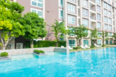 Bulanıklık soyut ve yüzme havuzunda otel ve tatil için arka plan bulanıklık