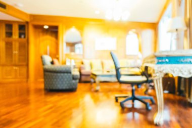 Soyut bulanıklık ve ufuk oturma odası iç