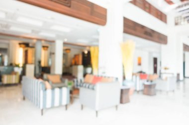 Soyut bulanıklık ve ufuk güzel lüks otel lobisinde ve lou