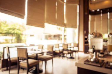 Soyut bulanıklık ve ufuk kahvaltı büfesi otel Restaurant