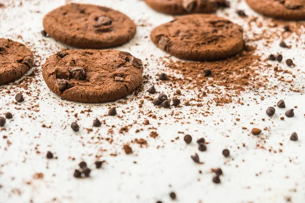 Süßes Dessert Mit Schokoladenkeksen — Stockfoto