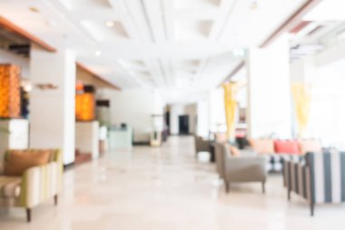 Soyut bulanıklık ve ufuk güzel lüks otel lobisinde ve lou