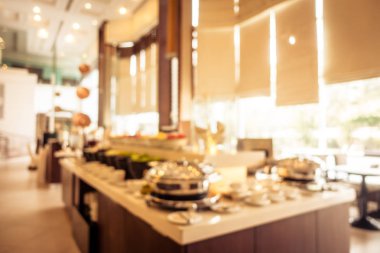 Soyut bulanıklık ve ufuk kahvaltı büfesi otel Restaurant
