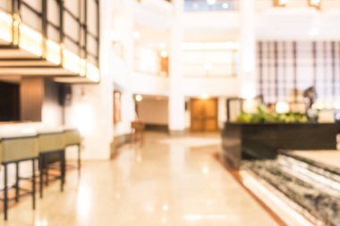 Soyut bulanıklık ve ufuk güzel lüks otel lobisinde ve lou