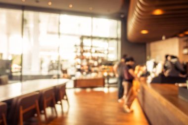 Soyut bulanıklık ve ufuk kafe Cafe ve Restoran