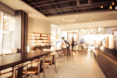 Soyut bulanıklık kahvehane kafe ve Restoran için arka plan - Vintage filtresi iç