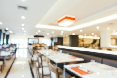 Soyut bulanıklık ve ufuk kahvaltı büfesi otel Restoran iç arka plan - Vintage filtre için