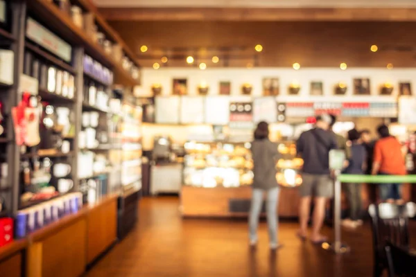 Abstrakte Unschärfe Café Und Restaurant Interieur Für Hintergrund Vintage Filter — Stockfoto