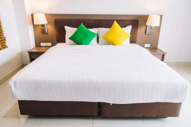 Konfor yastık yatak yatak odası dekorasyon iç