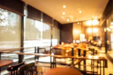 Özgün bulanıklık ve odaklanmış kafe ve restoran iç mimarisi - Vintage Filtresi-