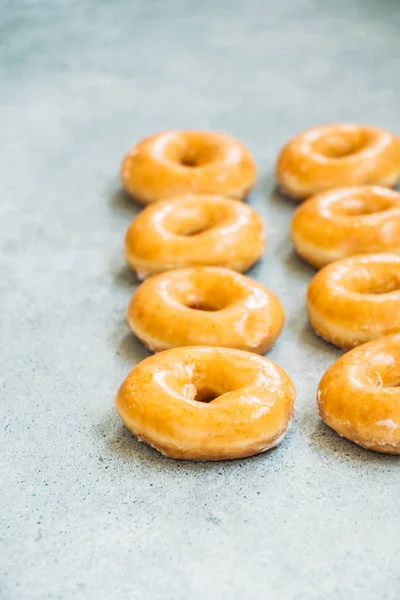 Sobremesa Doce Com Muitos Donut Estilo Comida Insalubre — Fotografia de Stock