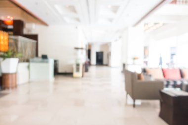 Soyut bulanıklık ve ufuk güzel lüks otelin lobi ve arka plan için iç salon