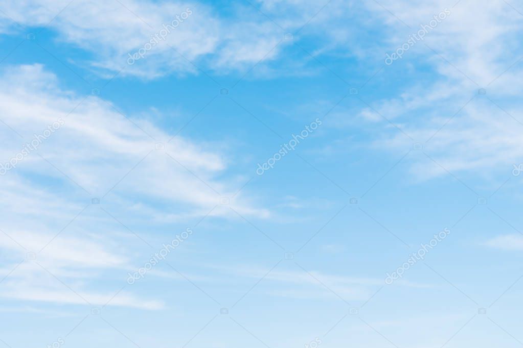 Beautiful white cloud on blue sky background