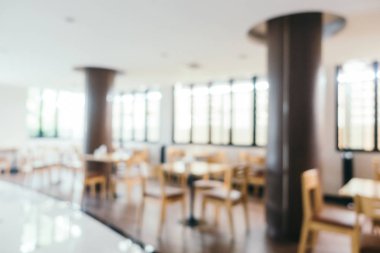 Bulanıklık restoran ve kafe Cafe iç arka plan - Vintage filtre için