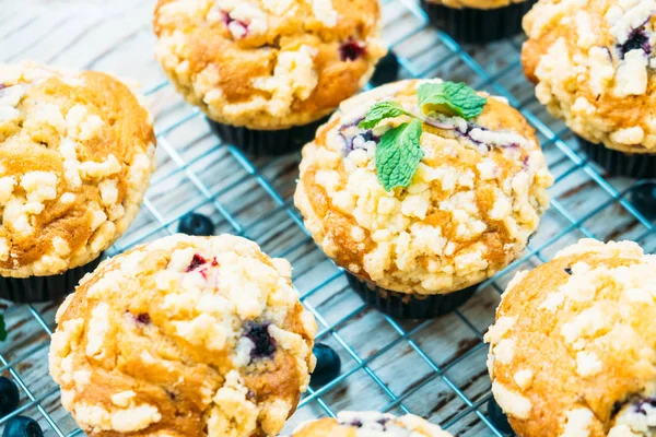 Sweet Dessert Blueberry Muffin Filter Processing — Stock Photo, Image