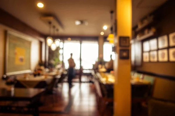 Cafetería Abstracta Desenfoque Café Restaurante Interior Para Fondo Filtro Vintage — Foto de Stock