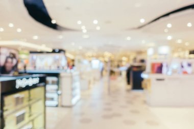Arkaplan için mağaza içi soyut bulanıklık ve odaklanmış alışveriş merkezi