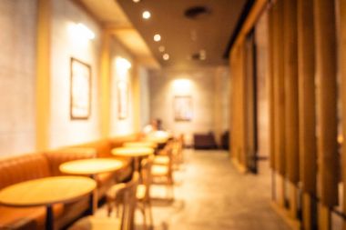 Soyut bulanıklık ve ufuk kahvaltı büfesi otel Restoran iç arka plan - Vintage filtre için