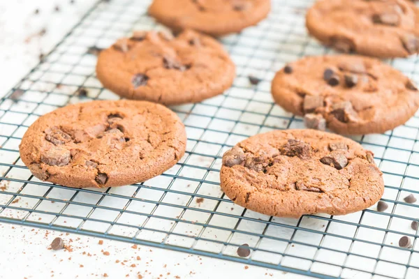 Sweet Dessert Chocolate Chip Cookies — Stock Photo, Image