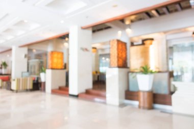 Soyut bulanıklık ve ufuk güzel lüks otelin lobi ve arka plan için iç salon