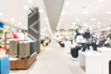 Arkaplan için mağaza içindeki soyut bulanıklık ve odaklanmış alışveriş merkezleri