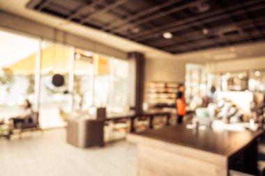 Soyut bulanıklık kahvehane kafe ve Restoran için arka plan - Vintage filtresi iç