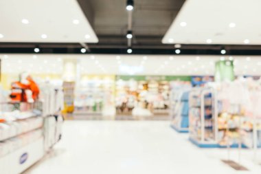 Soyut bulanıklık alışveriş merkezi deparmet mağaza iç arka planı için