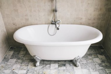 Küvet banyo iç dekorasyon