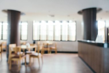 Bulanıklık restoran ve kafe Cafe iç arka plan - Vintage filtre için