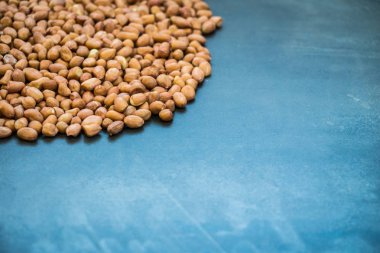 Fıstık kopya alanı için arka plan - sağlıklı gıda kavramı ile