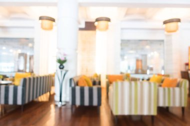 Soyut bulanıklık ve ufuk güzel lüks otel lobisinde ve lou