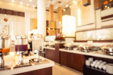 Soyut bulanıklık ve ufuk kahvaltı büfesi otel Restaurant
