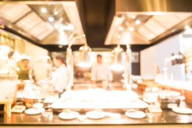 Soyut bulanıklık restoran ve kafe iç