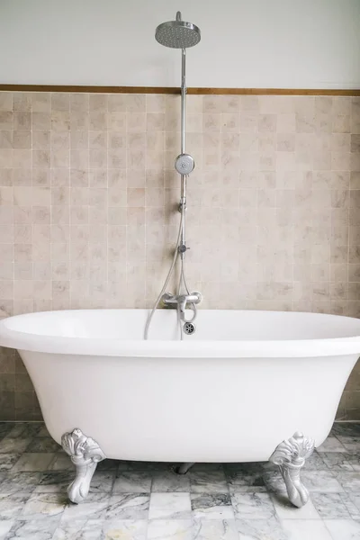 Bathtub decoration in bathroom — Stock Photo, Image