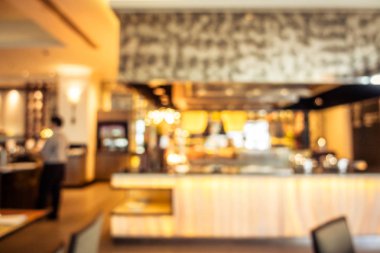 Soyut bulanıklık restoran ve kafe iç