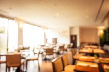 Soyut bulanıklık restoran ve kafe iç