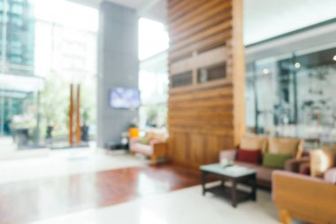 Soyut bulanıklık ve ufuk lobi otel iç