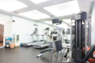 Soyut bulanıklık ve ufuk spor fitness ekipmanları spor salonunda Inter