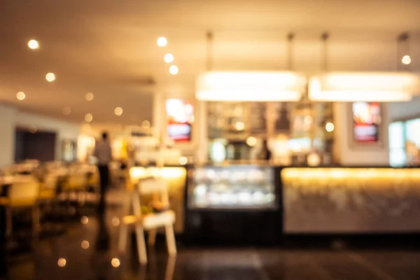 抽象模糊餐馆和咖啡馆内部 — 图库照片