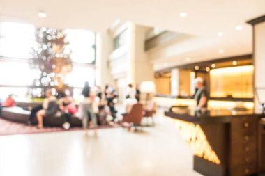 Soyut bulanıklık lobi ve otel iç