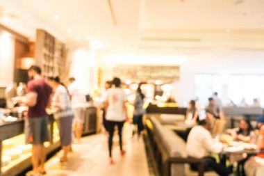 Soyut bulanıklık restoran ve kafe iç
