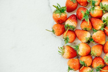 Çilek meyve dokular ile kopya alanı