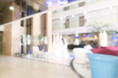 Soyut bulanıklık ve ufuk otel ve lobi iç