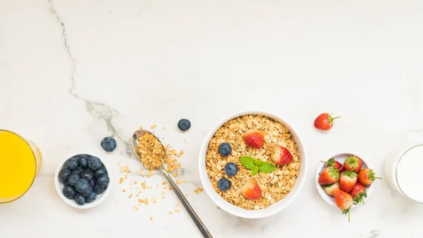 Healthy Breakfast set — Stock Photo, Image