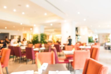 Soyut bulanıklık restoran ve kafe iç