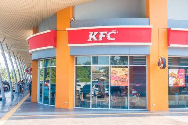 Nonthaburi, Tayland Jan 20 2018 Kfc's Tayland ve dünya çapında birçok mağaza fastfood Restoran