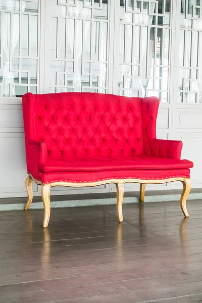 Sofa Vintage Merah — Stok Foto